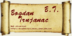 Bogdan Trnjanac vizit kartica
